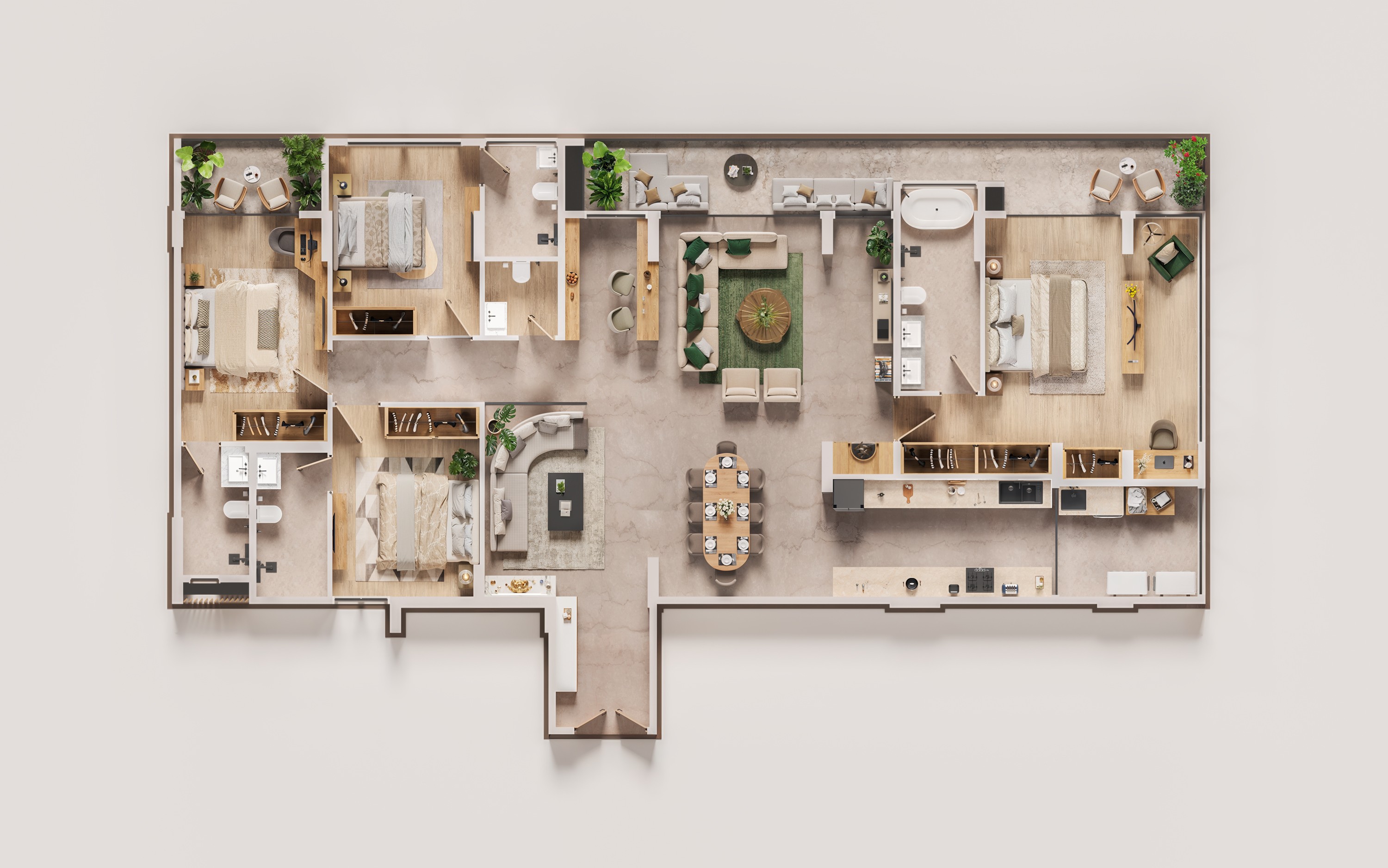 4 BHK Executive Suite